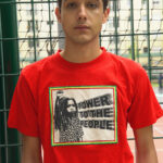 T.Shirt Power to the People rouge M