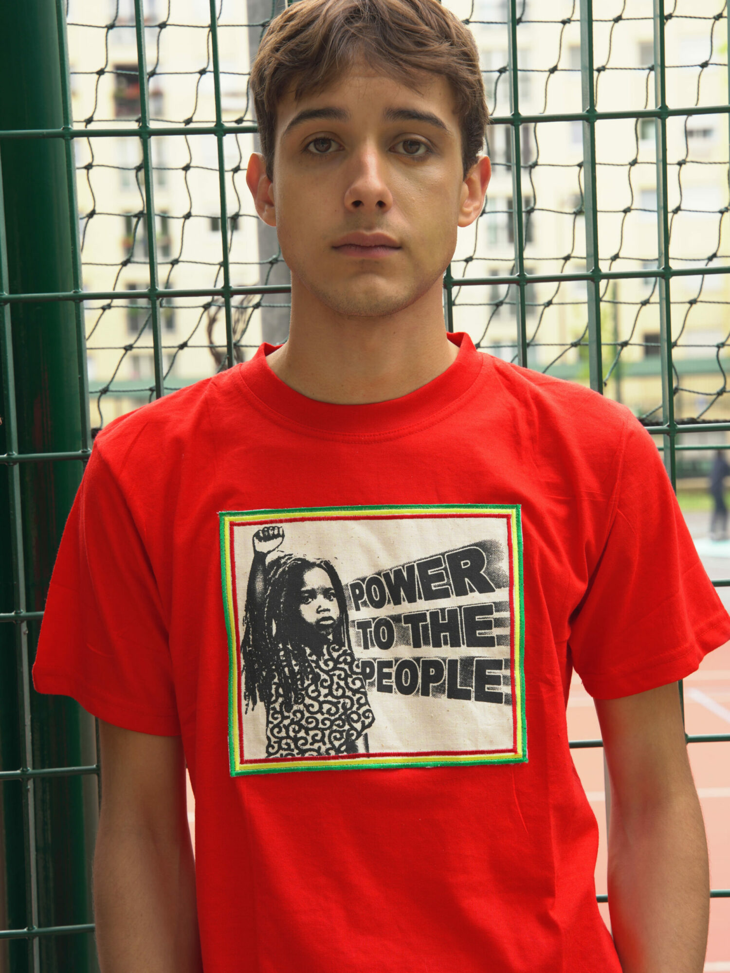 T.Shirt Power to the People rouge M