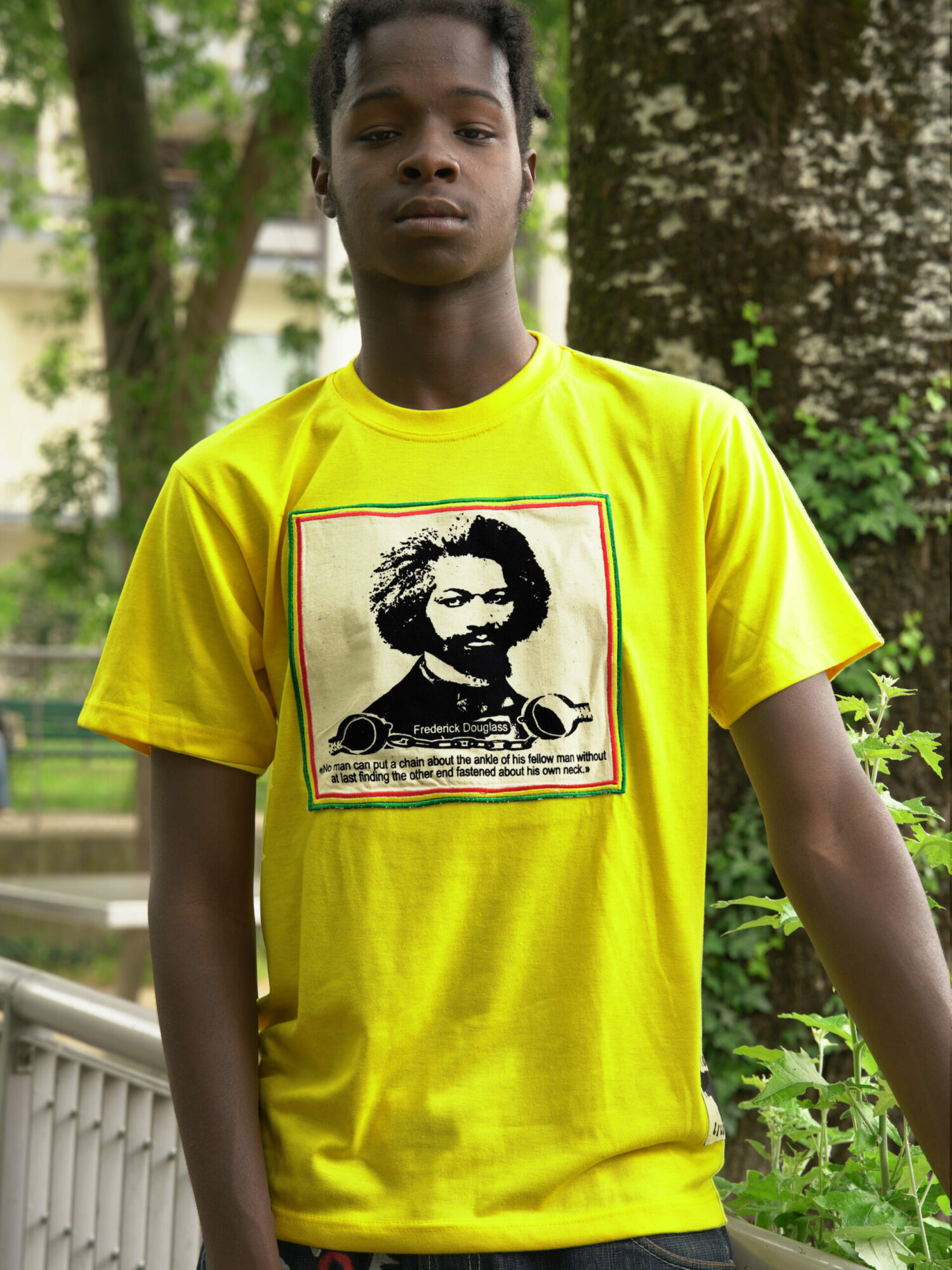 T.Shirt Frederick Douglass Jaune-XL
