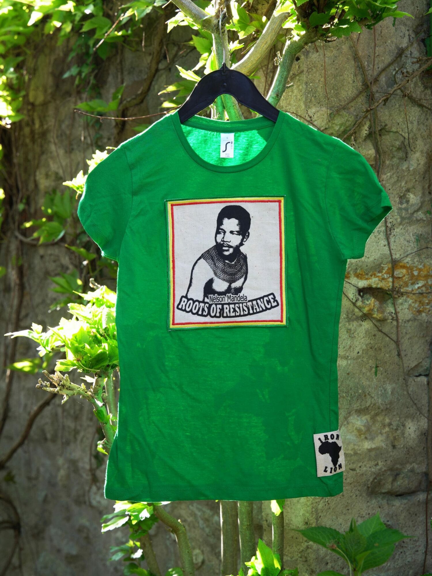 T.Shirt Femme Nelson Mandela -vert