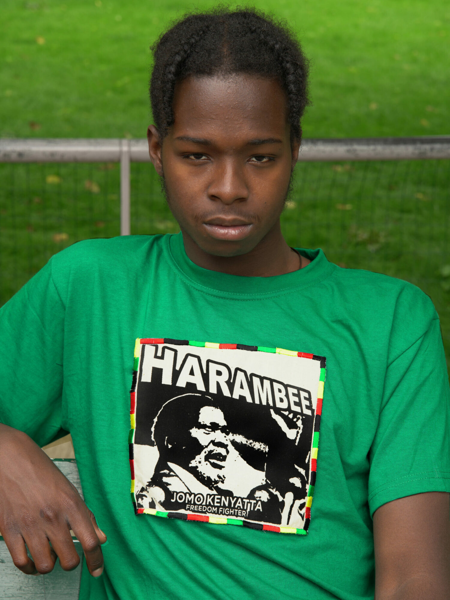 T.Shirt Harambee Jomo Kenyatta -Vert-XL