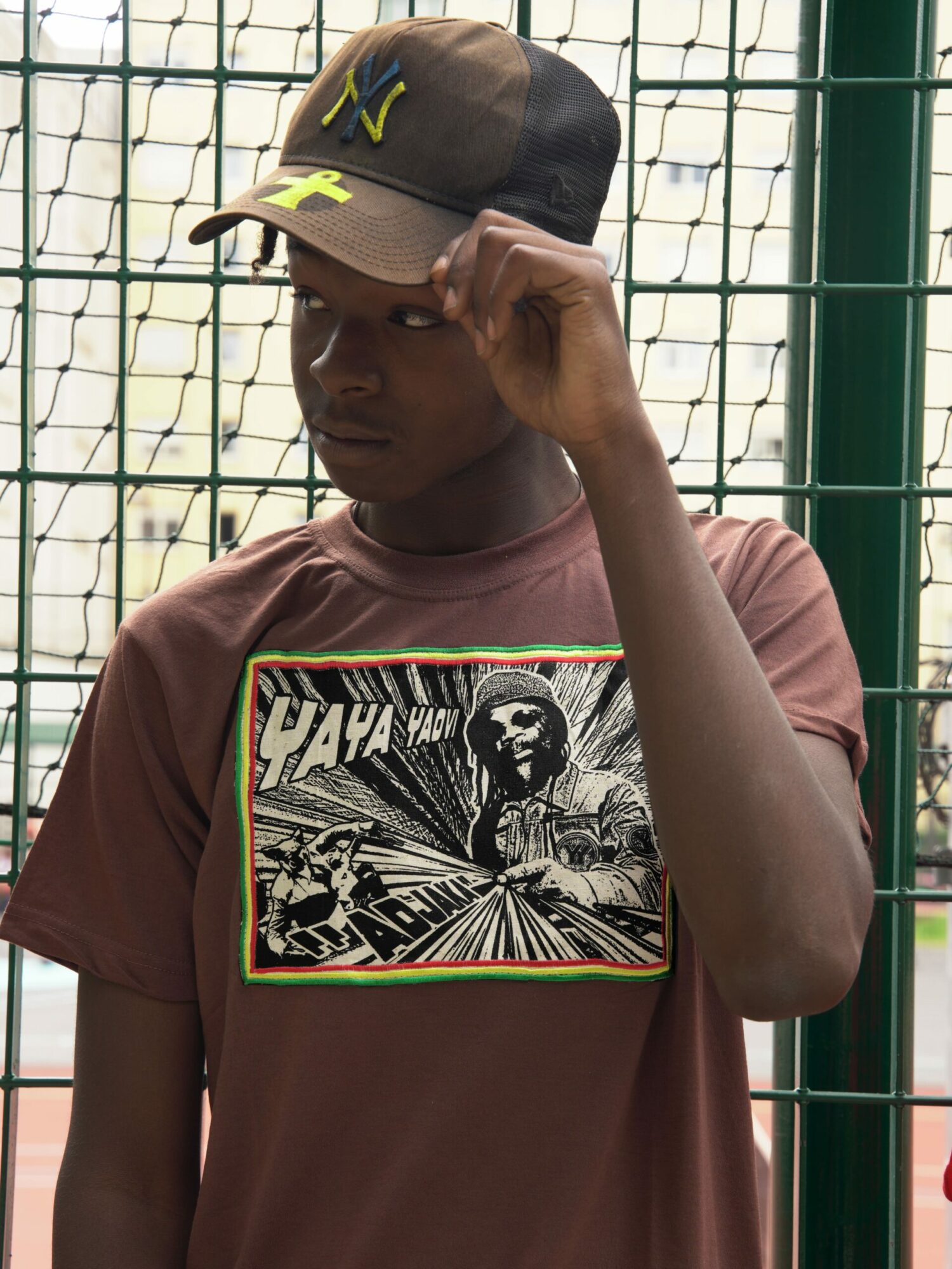 T.Shirt Adjaka - Yaya Yaovi marron-XL