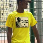 T.Shirt Kwame Nkrumah - Be a New African -jaune