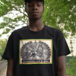 T.Shirt Conquering Lion Of Judah Noir L