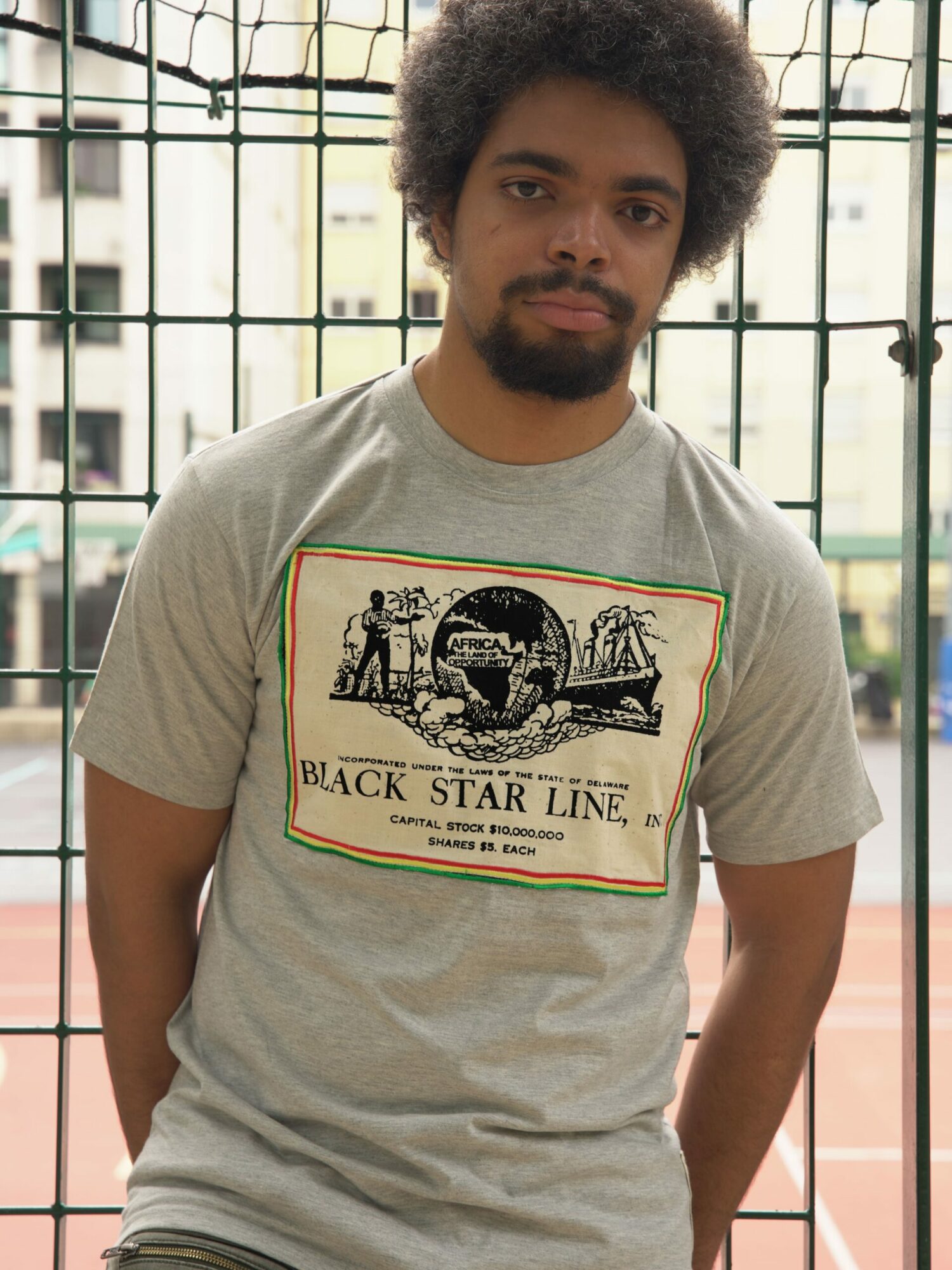 T.Shirt Black Star Line Gris M