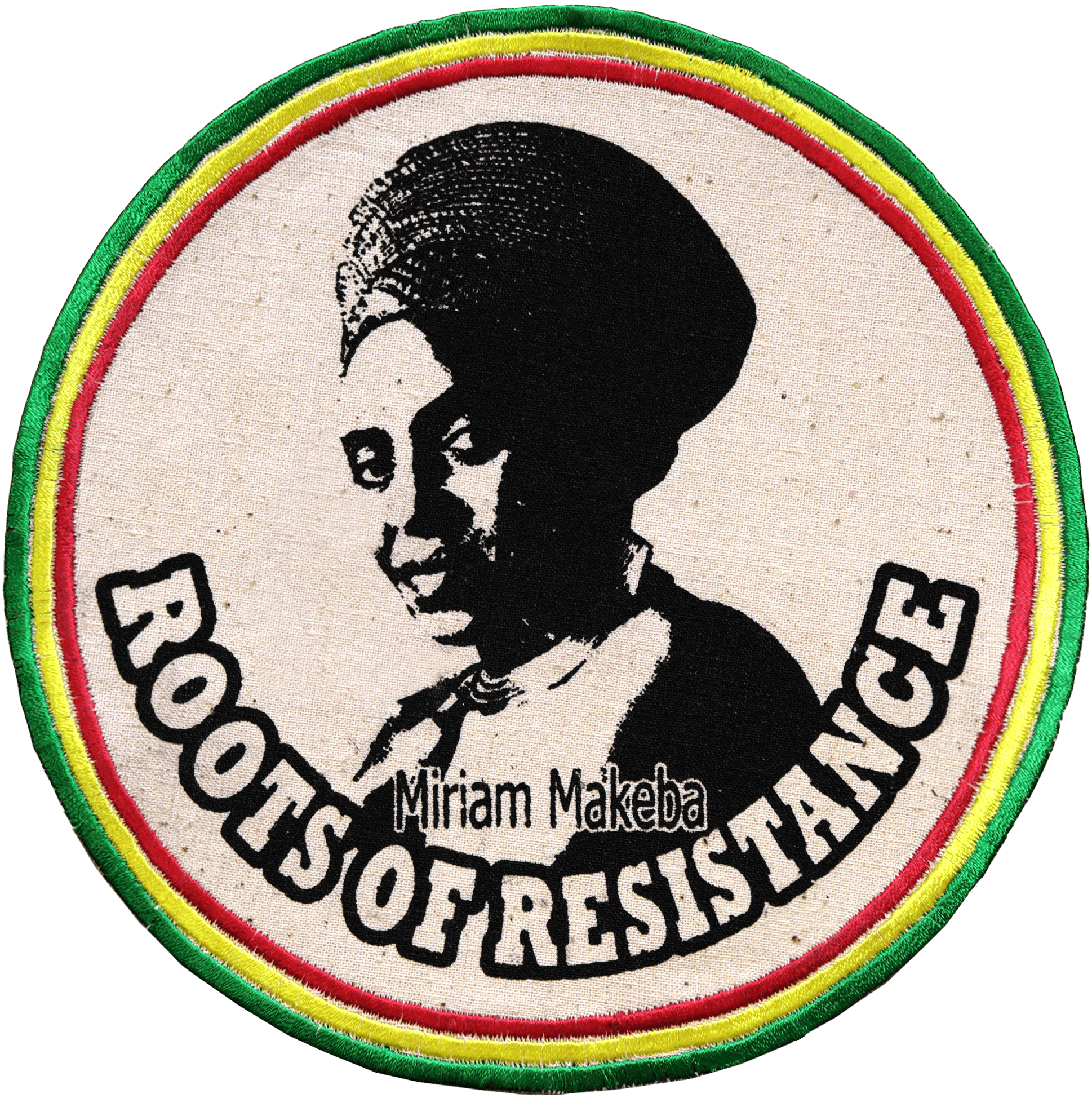 Patch Écusson Miriam Makeba Vert Jaune Rouge