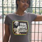 T.Shirt Femme Peter Tosh Equal Rights and Justice - gris