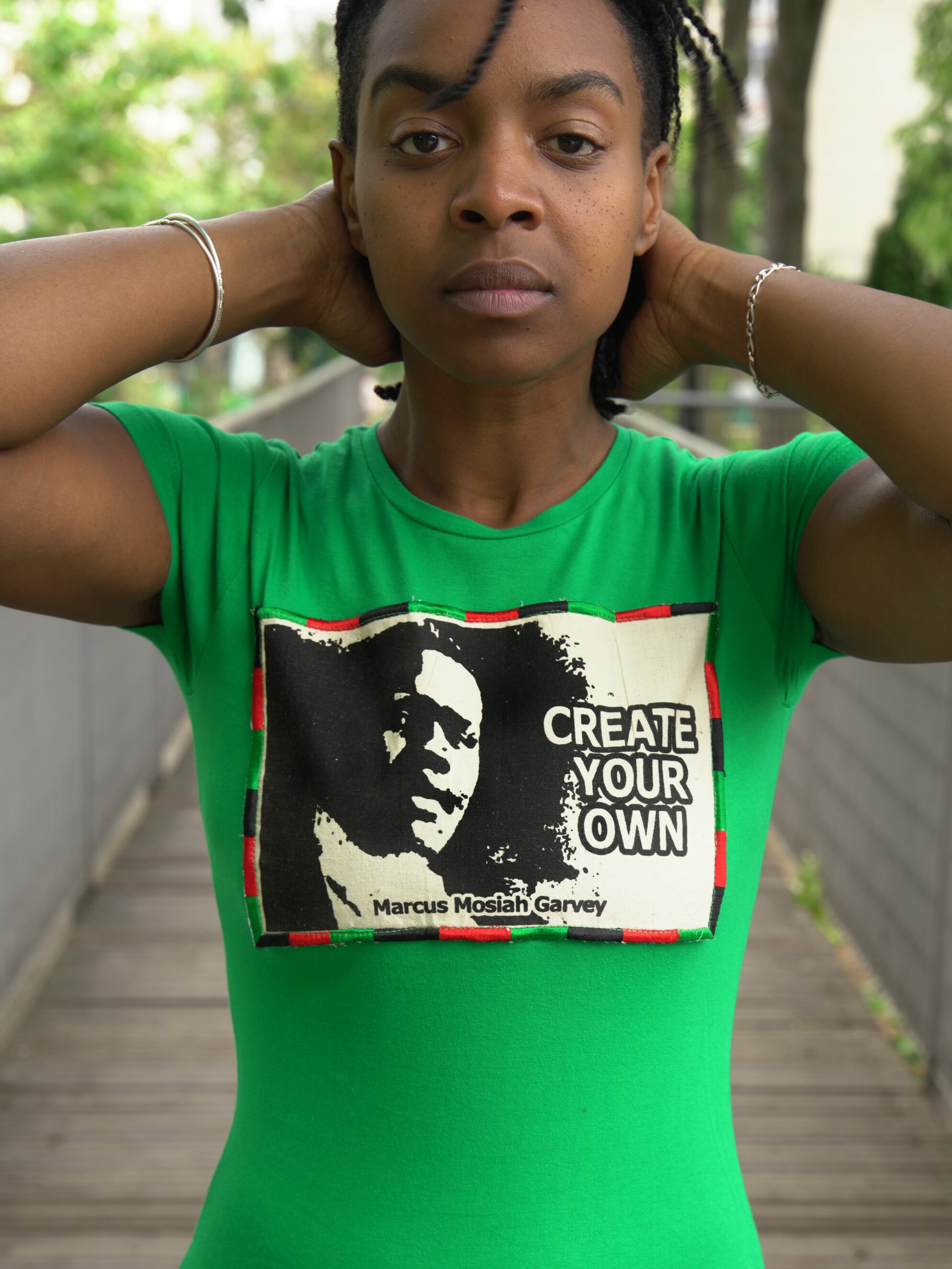 T.Shirt Femme Create Your Own -vert pièce unique