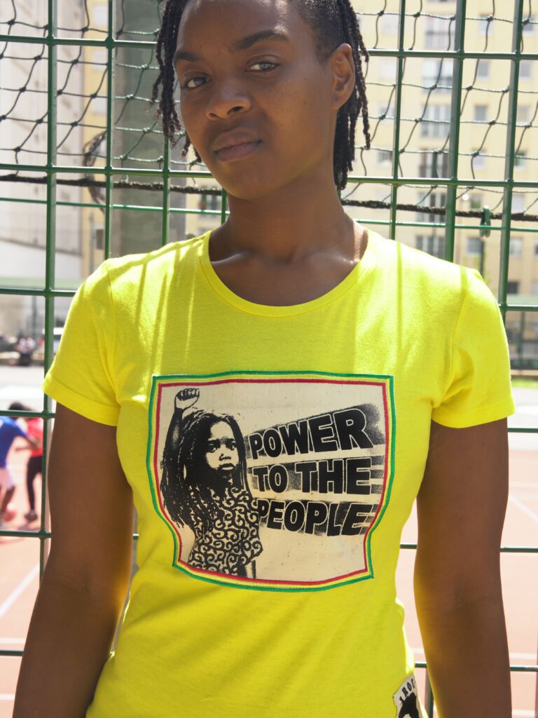 T.Shirt Femme Power to the People -jaune